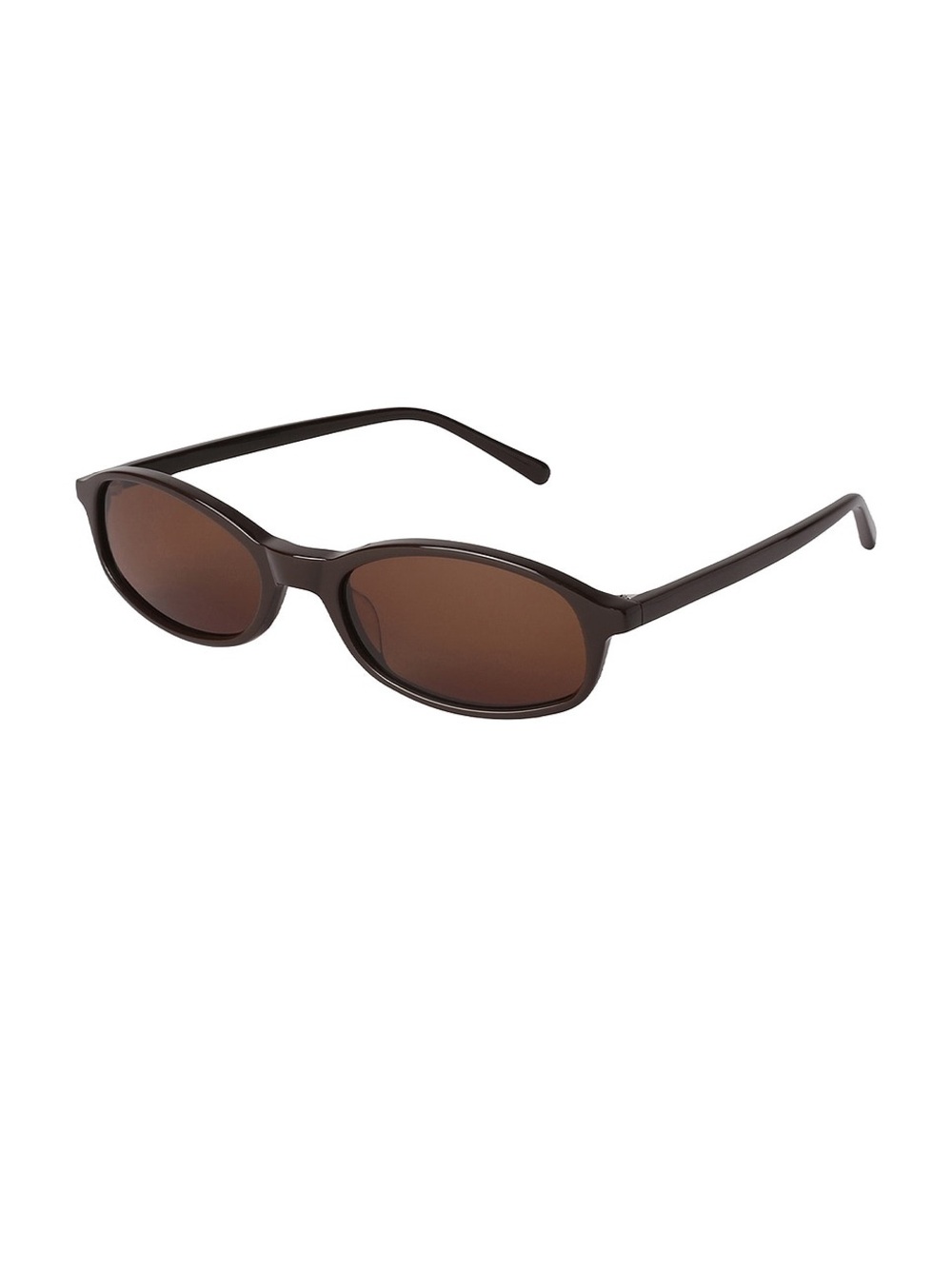 Women's Brown Oval Sunglasses — Polished Everyday Shade